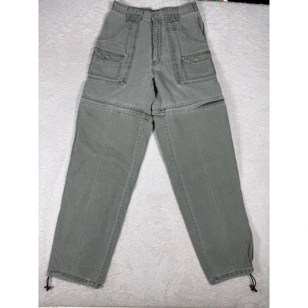 RedHead Convertible Cargo Pants Mens 32x33 Green Good Zip Off Utility Gorpcore